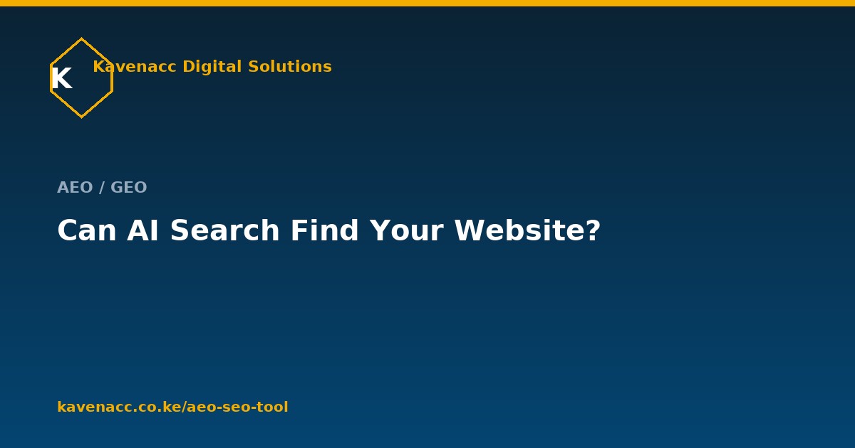 Can AI Search Find Your Website? A 2026 Checklist