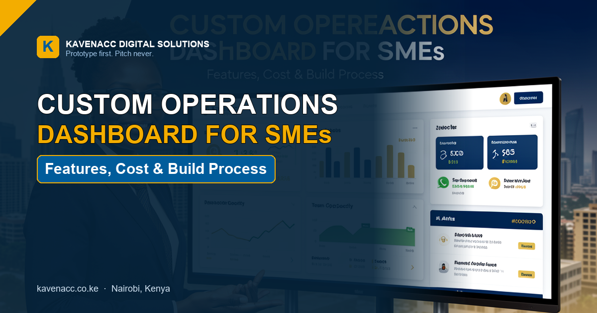 Custom operations dashboard for SMEs: features, cost and build process