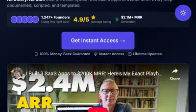 SaaS Launchpad - The $200k MRR Playbook - SaaS Product Launch project screenshot